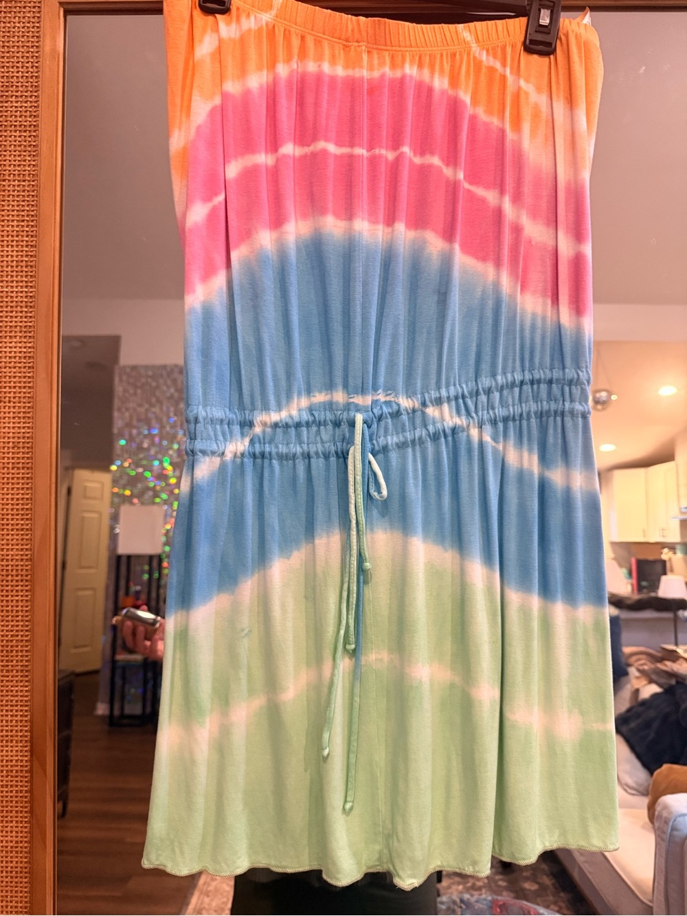 Soluna Strapless Tie Dye Cover-Up Dress - Picture 3 of 5